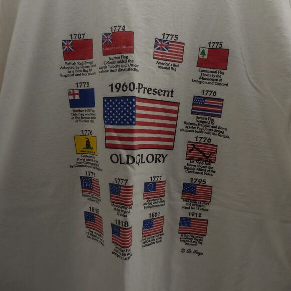 Other - Vintage American Flag History Old Glory Shirt 2XL NWOT Made in USA Le Pays